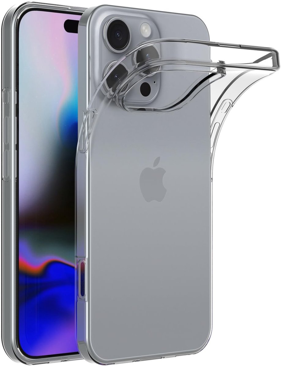 Solidchoice - Transparante Siliconen Hoes voor iPhone 16 Pro Max - Bumper Case