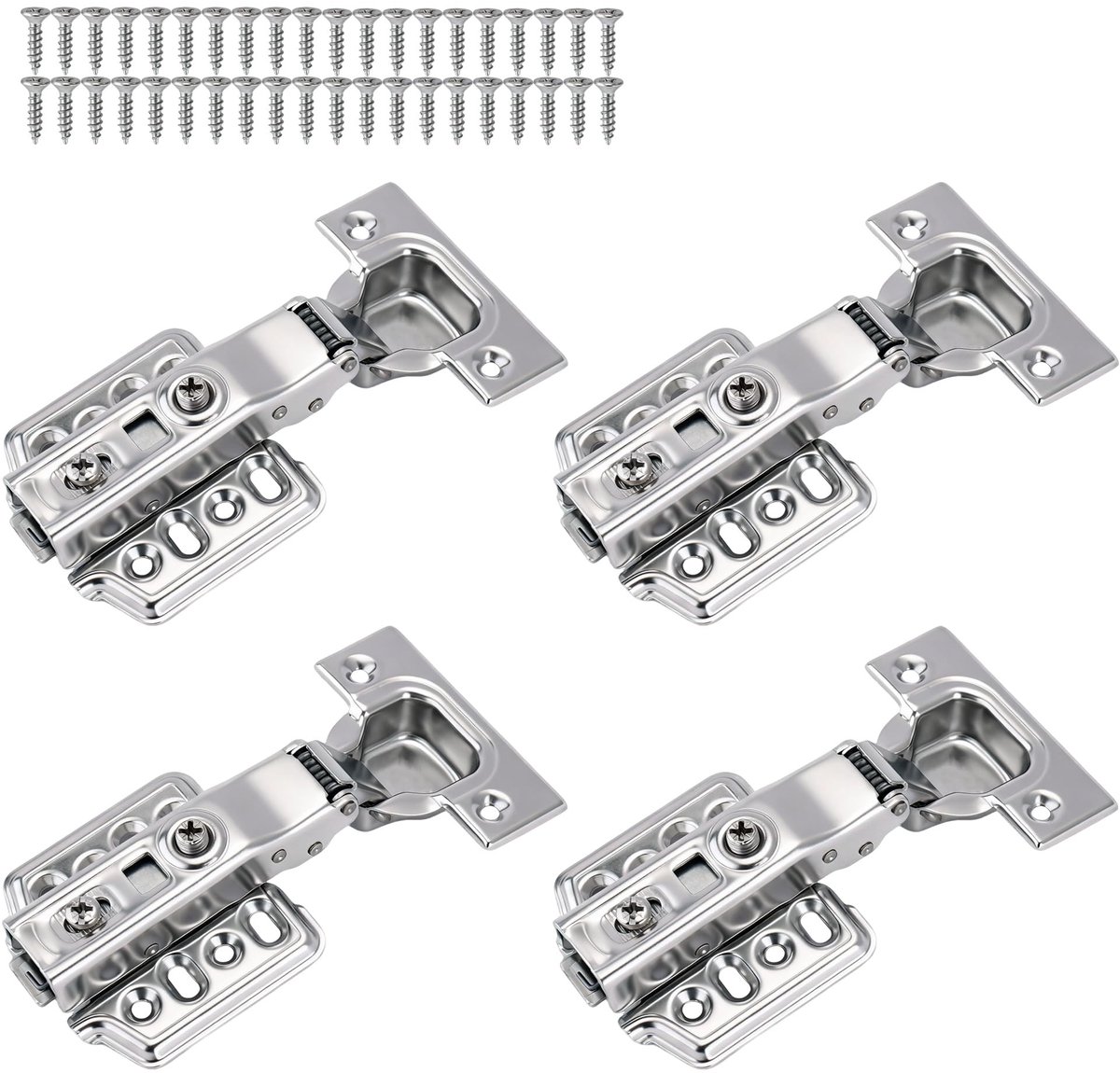 Elzusha - Set van 4 3D Inserts voor Soft Close Verborgen Keuken Scharnieren