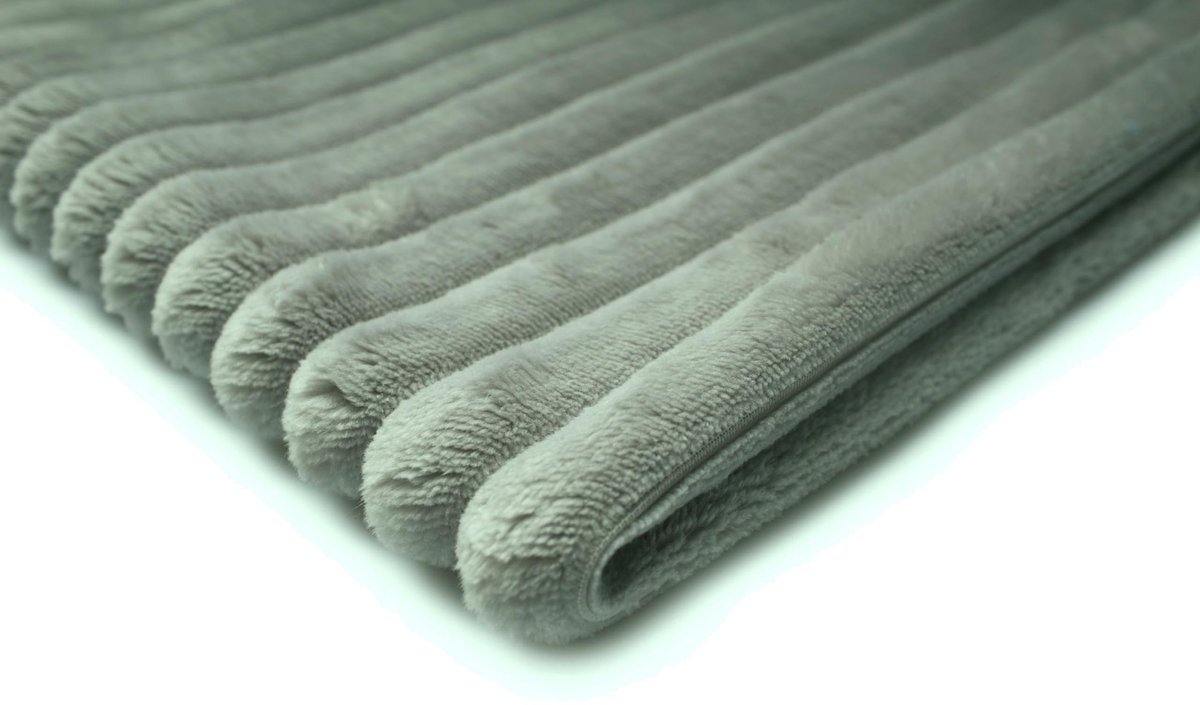 Elzusha - Minkee Stripes Knitwear - Kunstbont 50x160 cm Sage