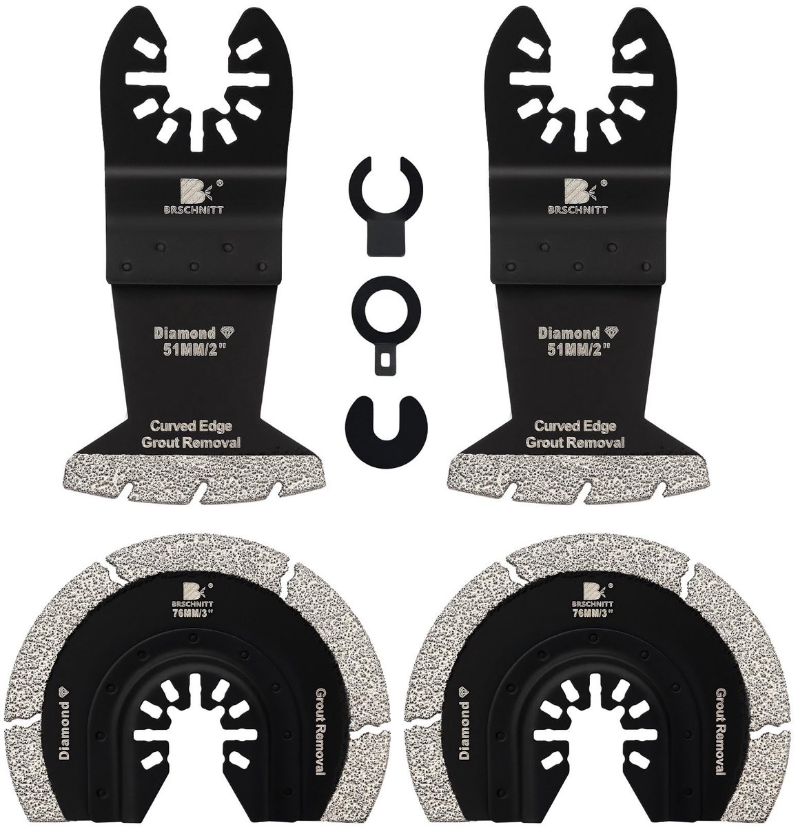 Elzusha - Set van 4 Trilzaagbladen voor Multitools