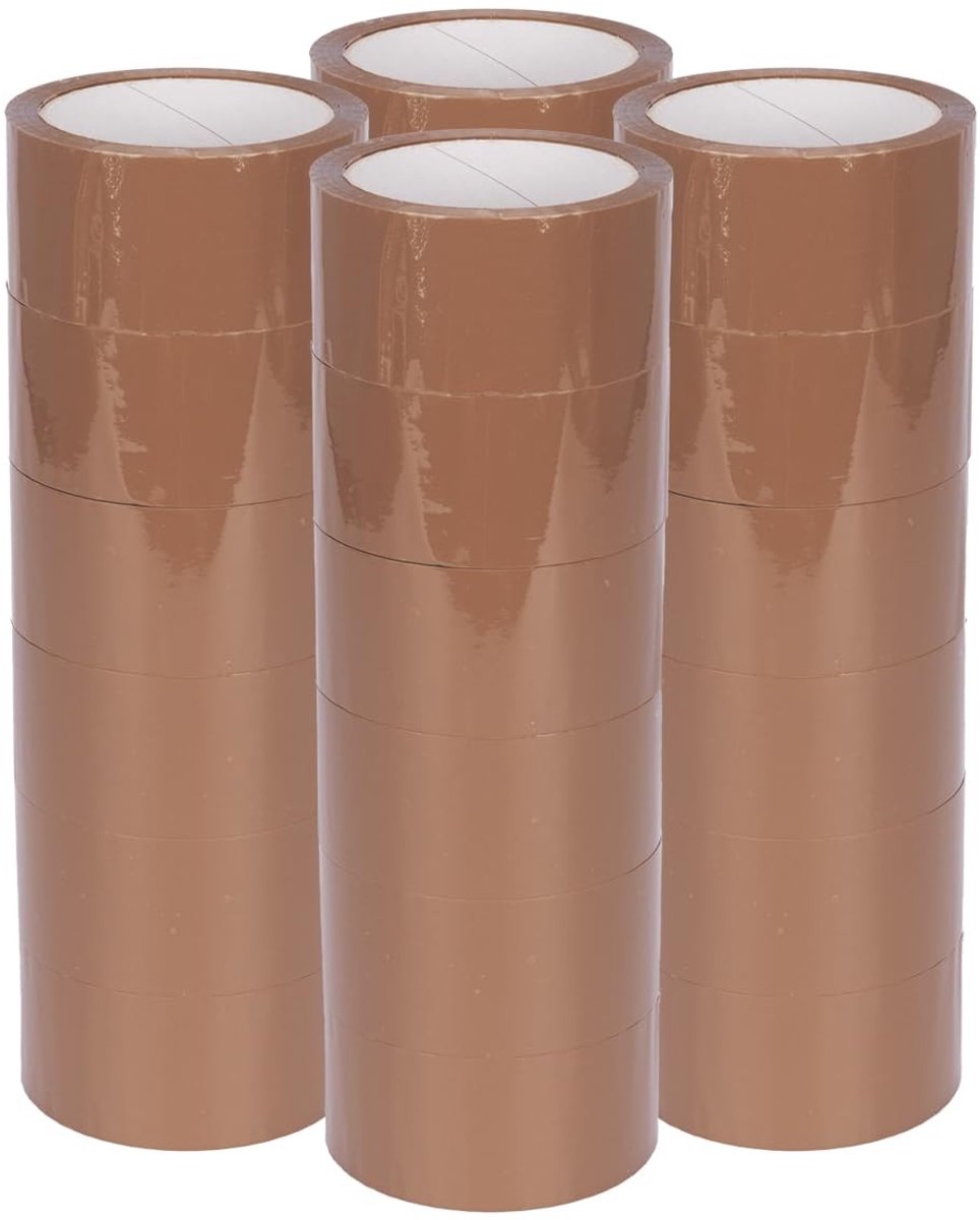 Elzusha - 24 Rollen Stille Verpakkingstape 50mm x 66m