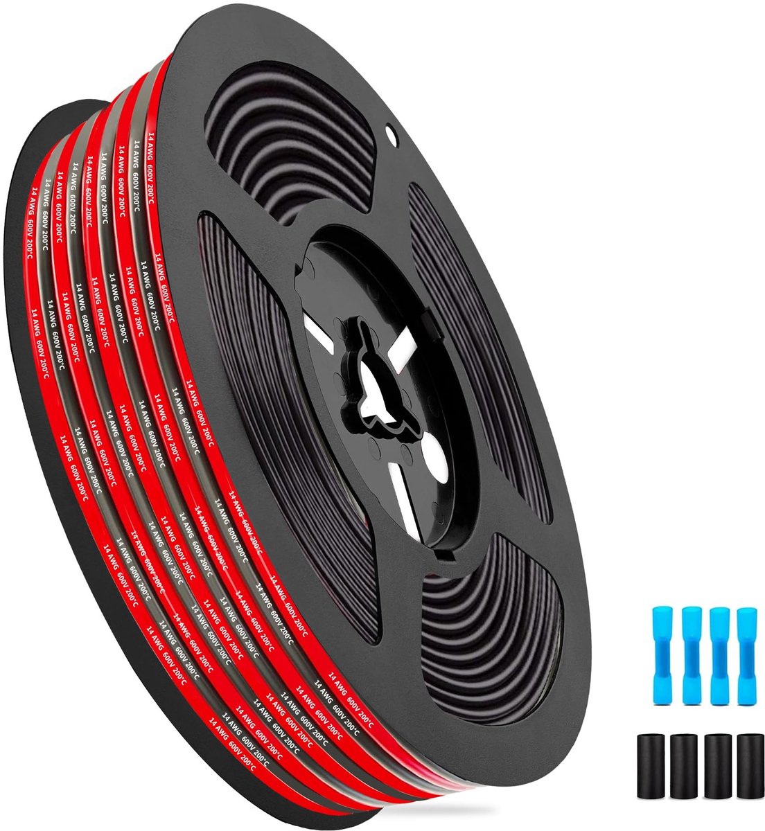 Elzusha - 14 AWG Ultra Flexibele Silicone Kabel 10 Meter (5m Zwart + 5m Rood)