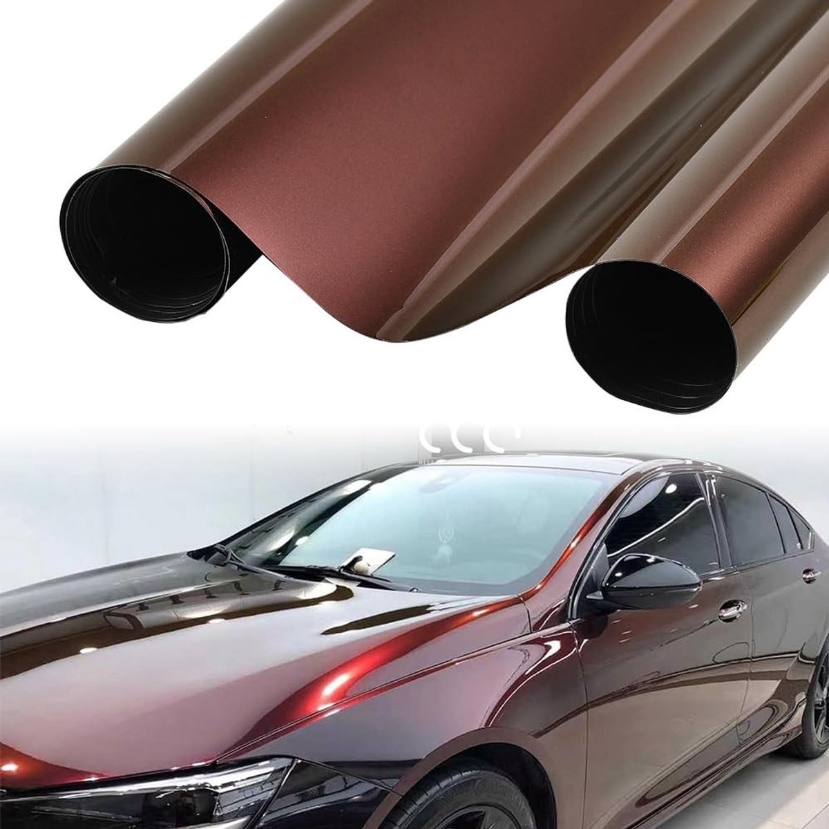 Elzusha - Car Wrapping Film met Chameleon Effect in Zwart-Rood