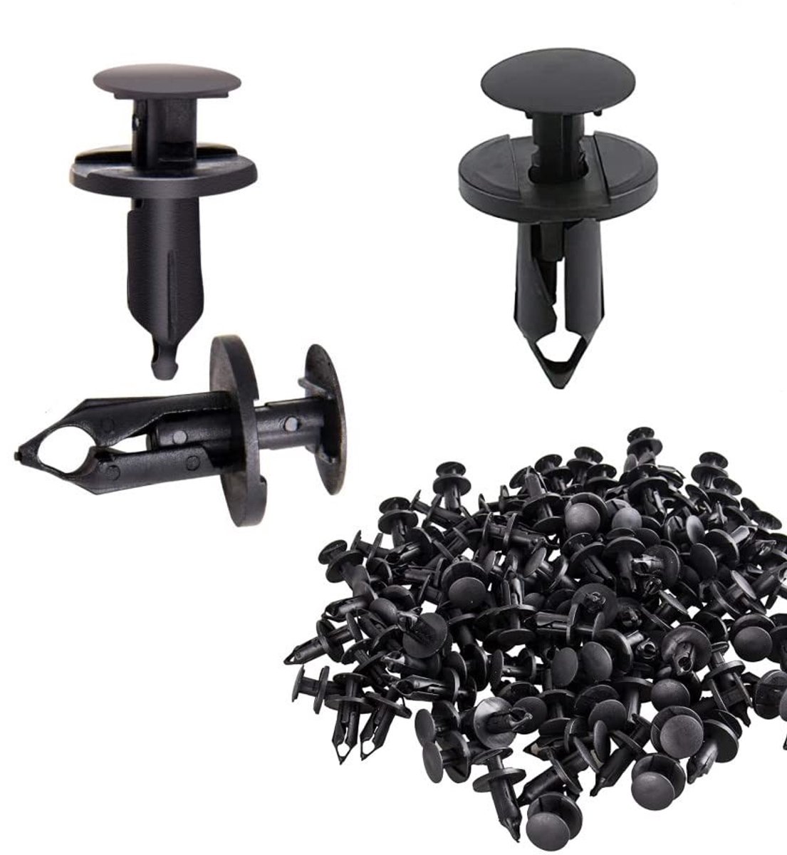 Elzusha - 120 Stuks Plastic Rivets voor Auto Bevestigingen