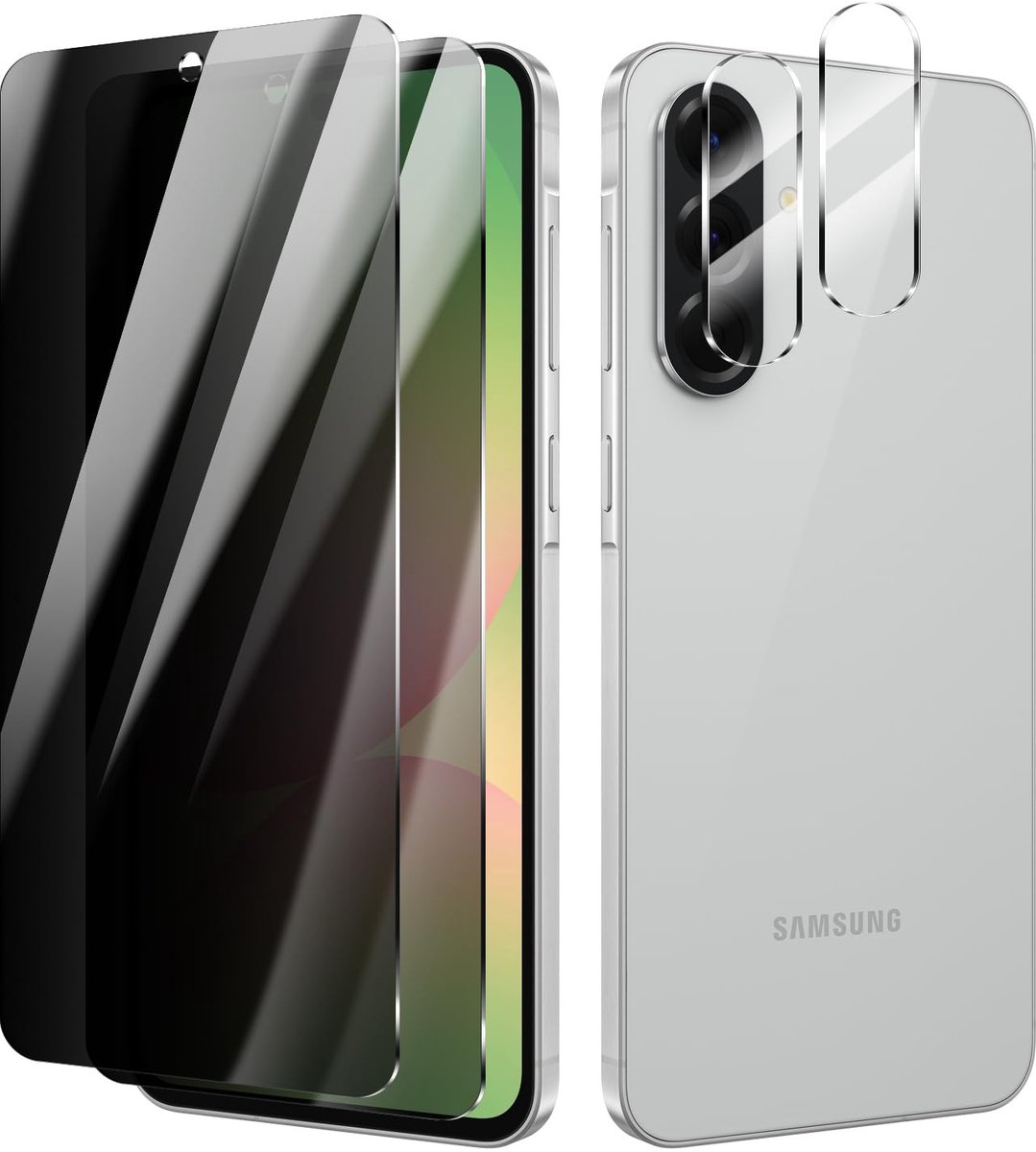 Elzusha - Set van 2 Privacy Screen Protectors voor Smartphone