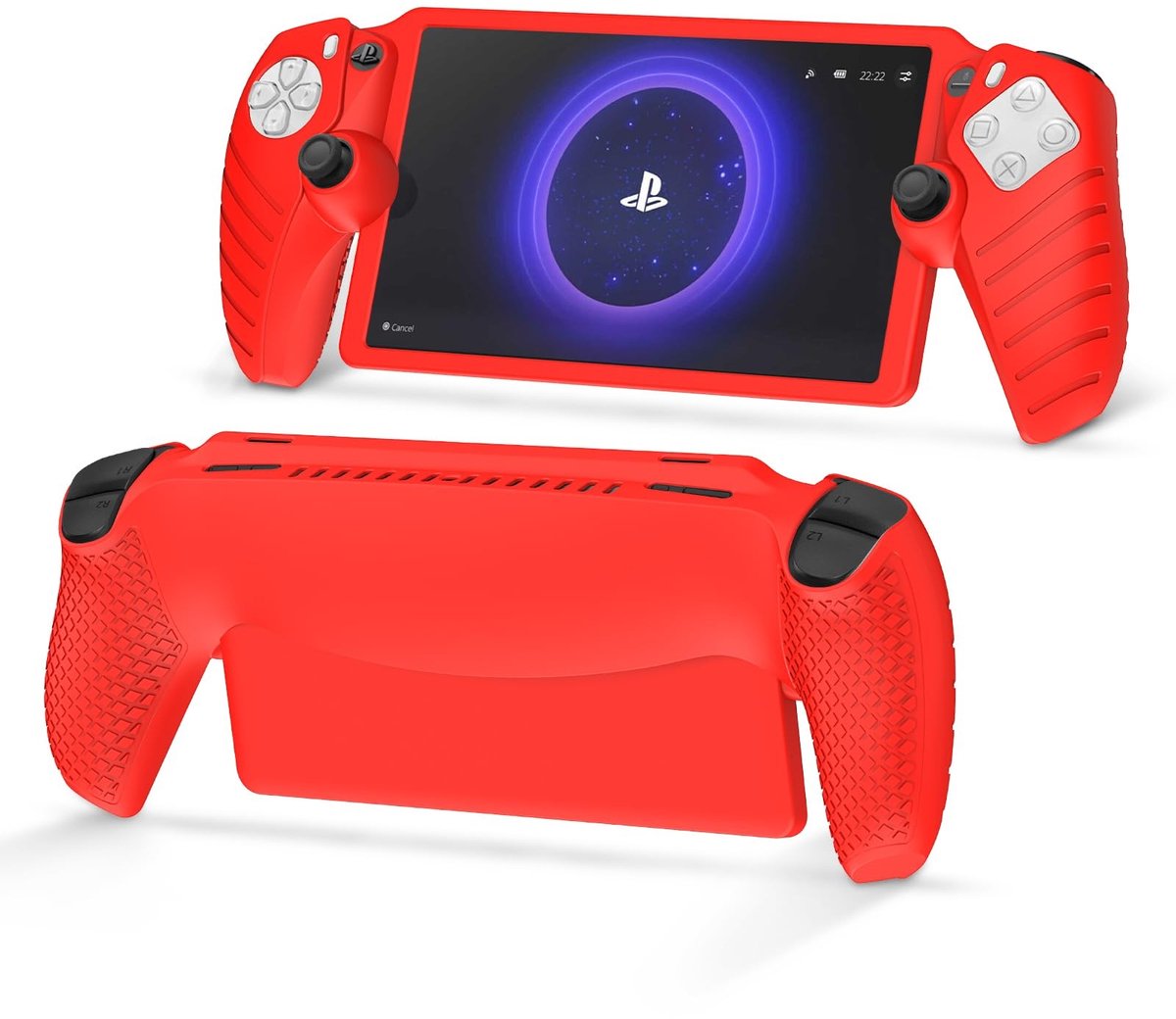 Elzusha - Ultra Dunne Silicone Beschermhoes voor PlayStation Portal in Rood