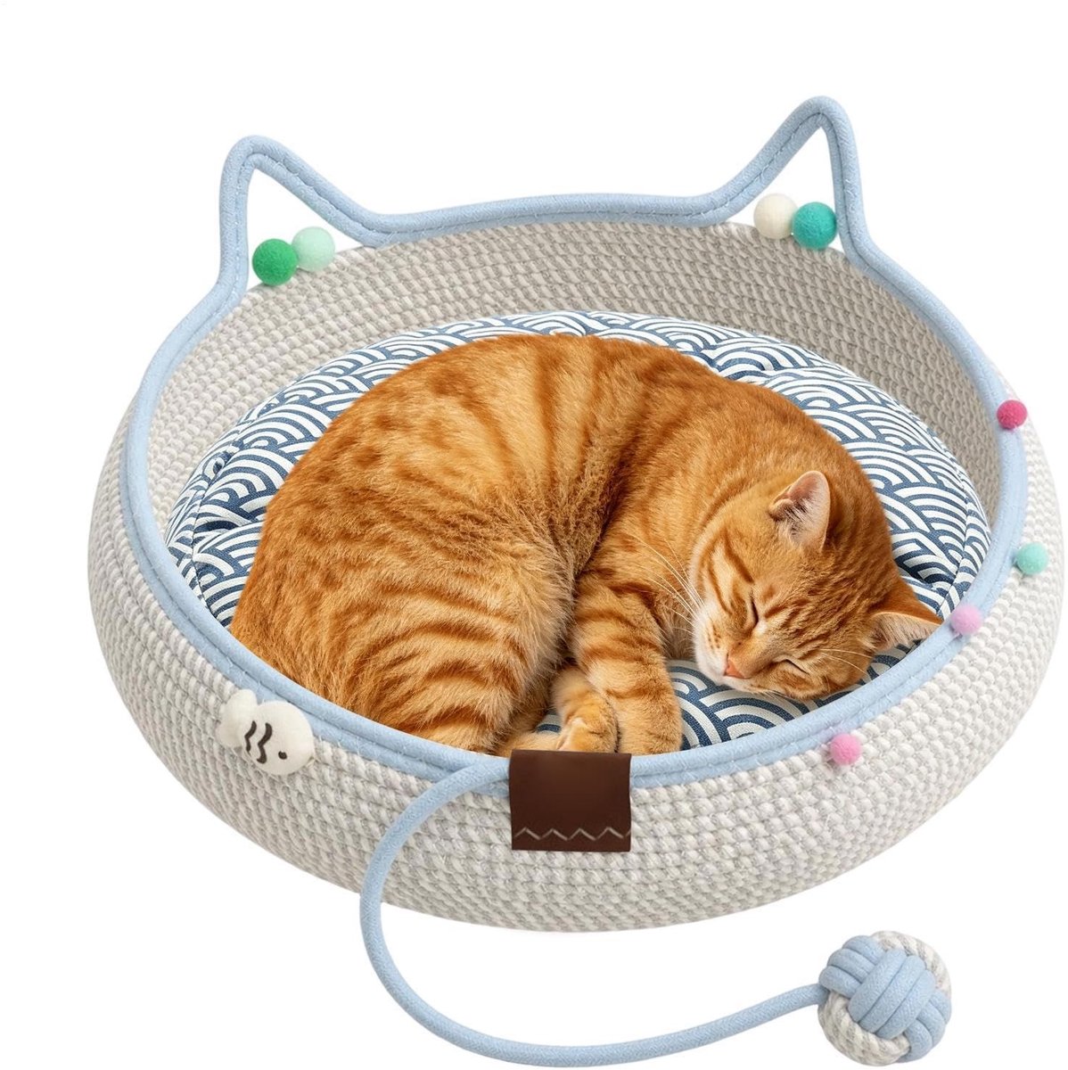 Elzusha - Kattenmand met Katoenen Touw - Krabbaar Nest