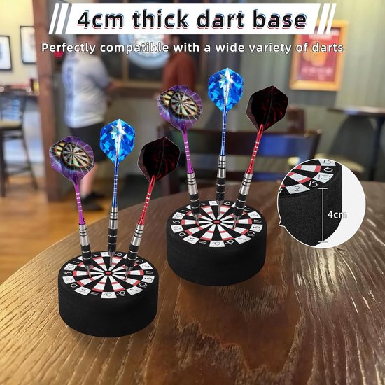 Dart Holder met 3 Verschillende Stalen Darts - Accessoires voor Dartfans, Opslag en Cadeaus voor Mannen van Dart — afbeelding 5