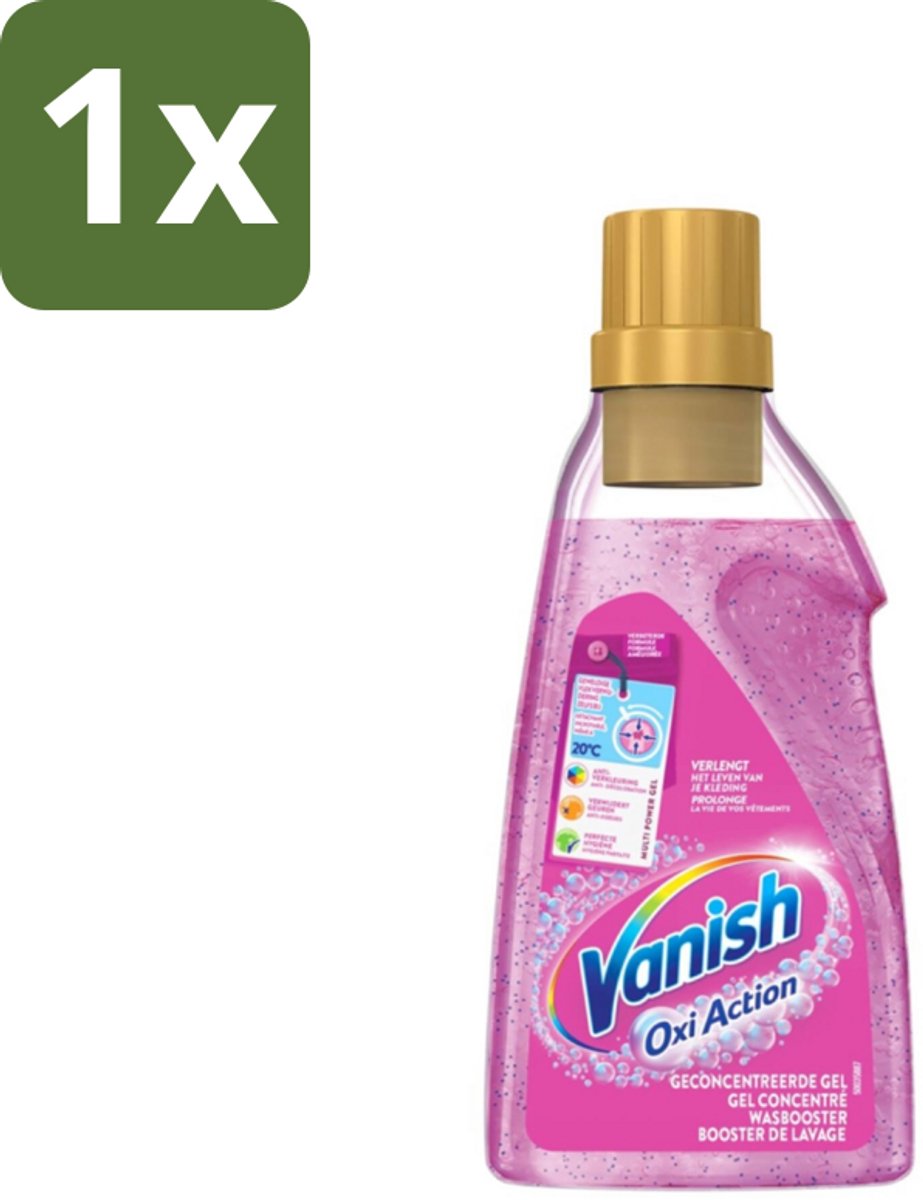Vanish Oxi Action - Vlekkenverwijderaar Gel - Zonder Bleek - Gekleurde Was - 15 Wasbeurten - 1 stuk