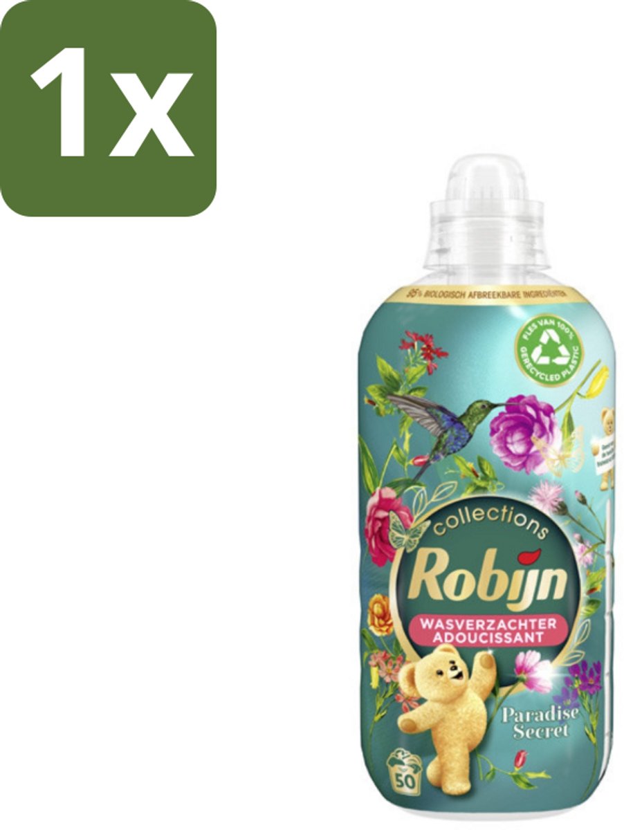 Robijn Collections - Wasverzachter - Paradise Secret - Biologisch Afbreekbaar - 1,25L - 50 Wasbeurten - 1 stuk