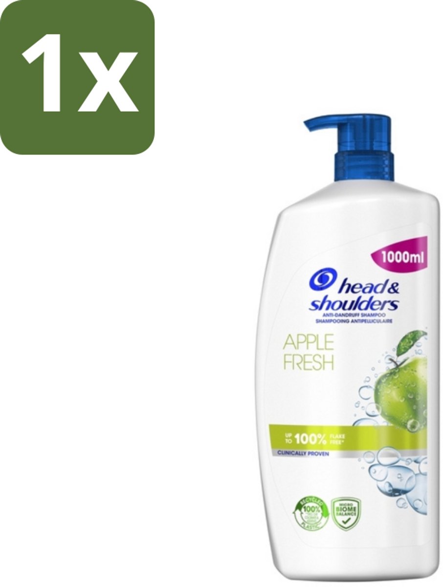 Head & Shoulders - Anti-Roos Shampoo - Apple Fresh - Pompflacon - 1000 ml - 1 stuk