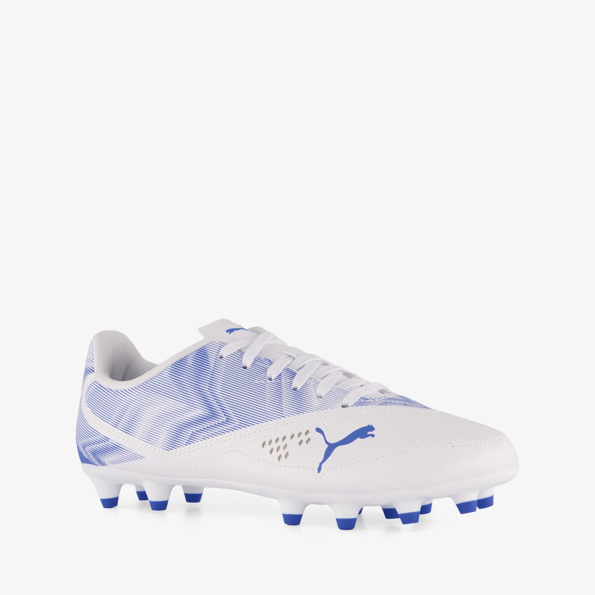 Puma Rapid Fg/Ag Jr Unisex Sportschoenen - Puma White-Ultra Blue