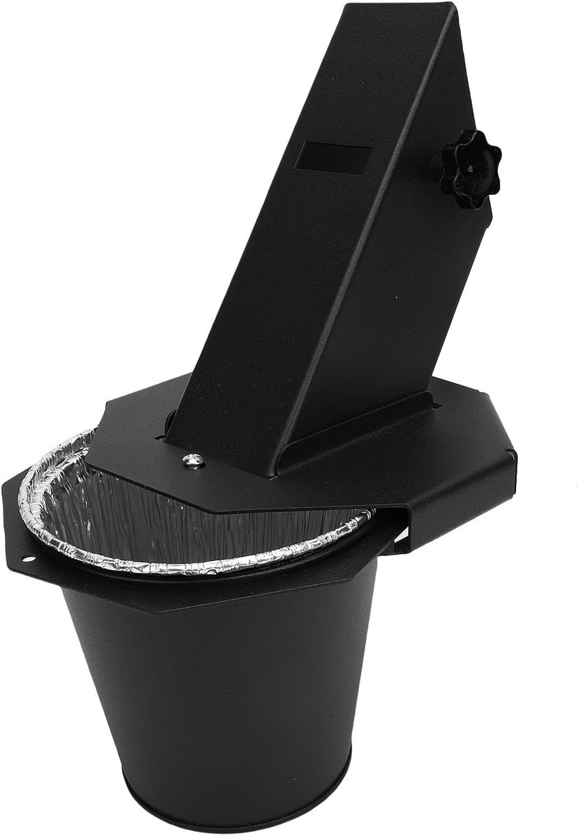 Grease Bucket voor Rookoven en Grill, Stalen Emmer met Grote Capaciteit en Deksel, Ideaal voor Pit Grill en Z-Grill met 12 Binnenvakken