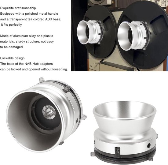 10-inch Reel Road Opener, NAB Adapter voor Precisie Aanpassing van Reel Tape Recorders, Professionele Audio Accessoires voor Geluidsopname — afbeelding 3