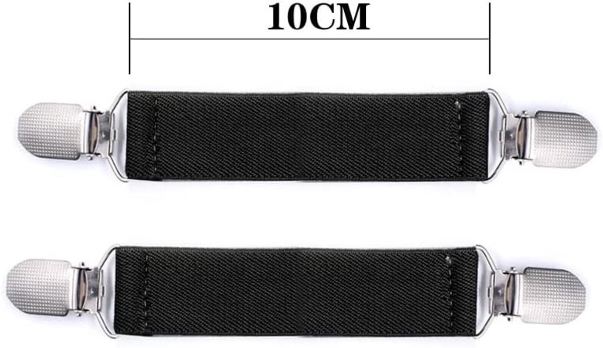 Twee-delige set voor jurken, truien en accessoires zoals clips en sjaaltjes in zwart