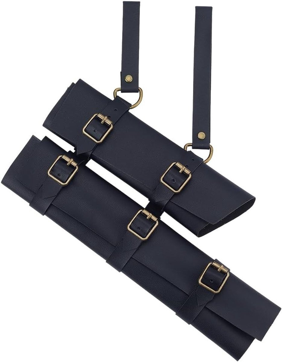 Verstelbare Zwarte Rapier Schede met Strap voor Middeleeuwse Zwaarden - Perfect voor LARP, Piraten en Cosplay Kostuums