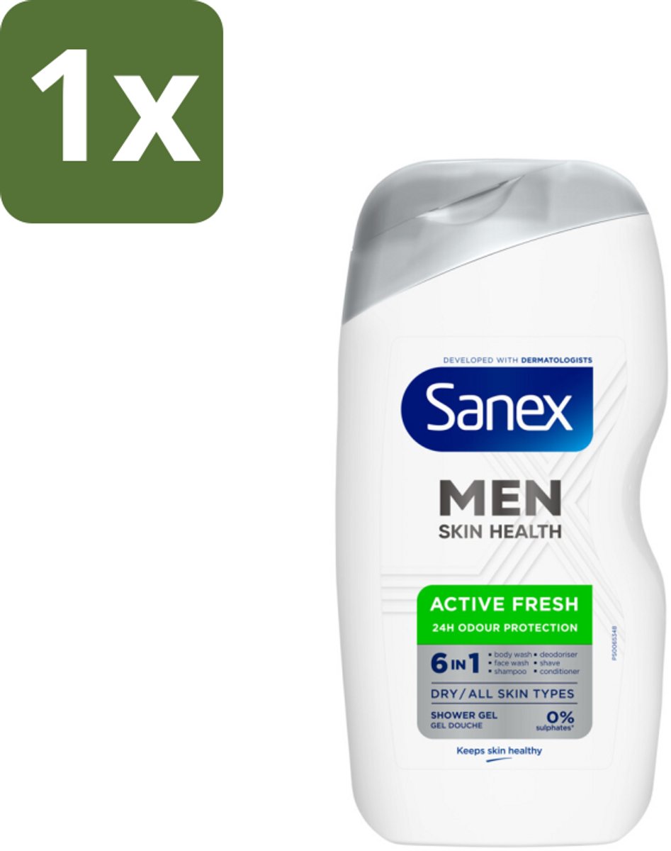 Sanex – Douchegel – Men Active Fresh – 400 ml - 1 stuk