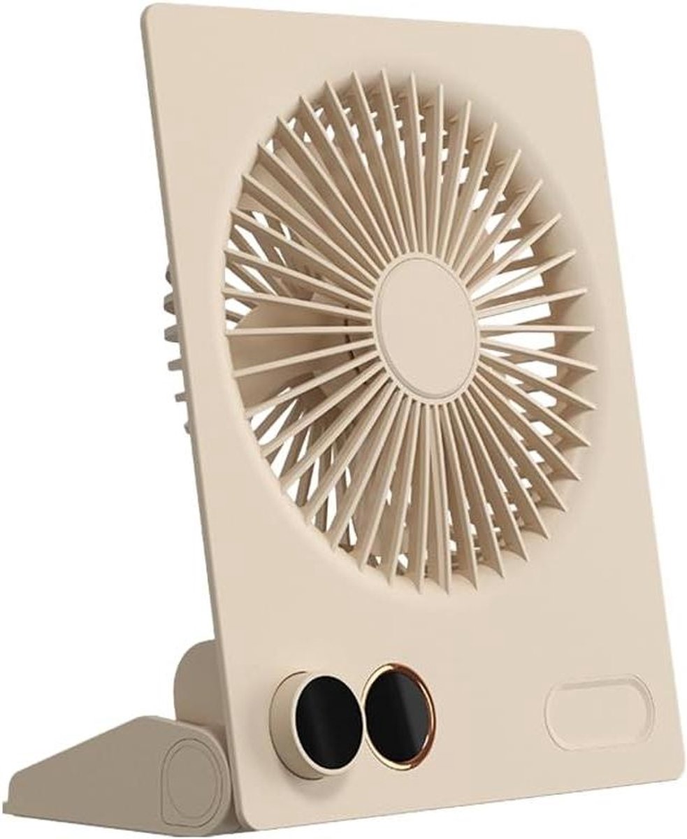 Mini Tafelventilator - Persoonlijke Circulator - Persoonlijke Koeling - Afstandsbediening Inbegrepen - 20 cm Hoog - Wit