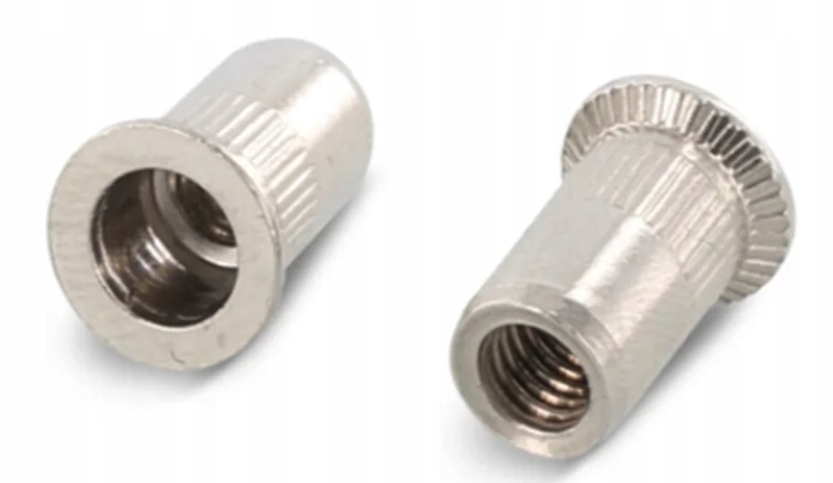 Merkloze M5 RVS blindklinknagels, 0,5-3,0 mm, 500 stuks
