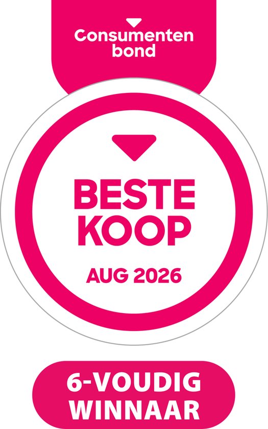 Beste Koop Consumentenbond AUG 2026, 6-voudig winnaar.