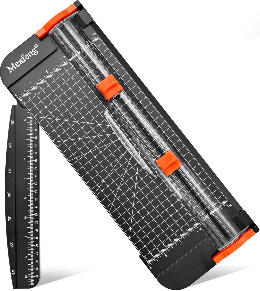Professionele A4 Papercutter 12 Inch met Automatische Veiligheidsbescherming en Zijliniaal voor het Snijden van Kraftpapier, Coupons en Karton