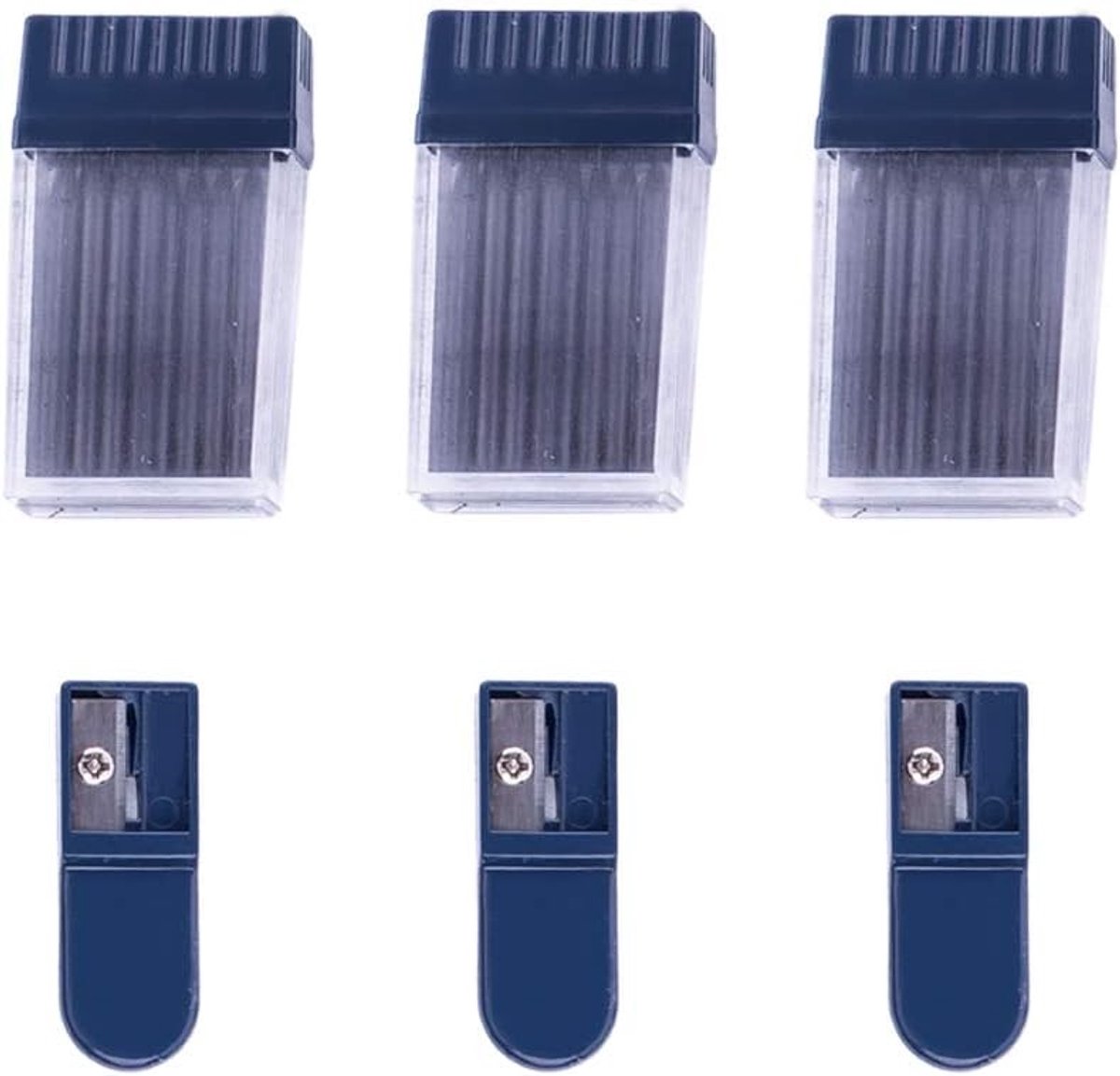 36 Stuks Kompas Lood Navullingen 2mm voor Wiskunde en Tekencompassen, 12 per Tube (Set van 3 Tubes)