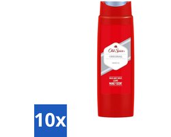 Old Spice 10 x Old Spice - Original - Douchegel - Reinigt, Verfrist & Verzorgt - 250 ml - Douchegel - Mannelijke Geur - Reinigen - Verfrissen - Verzorgen