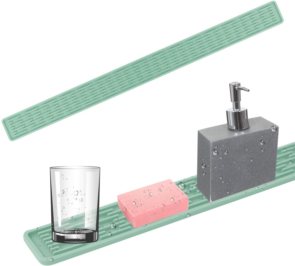 Solidchoice - Silicone Afvoer Mat voor Keuken en Gootsteen - Absorberend en Antislip