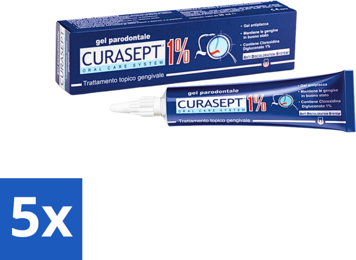 Curasept Parodontaal Gel 1% CHX 30 ml - Bulkverpakking - 5 stuks