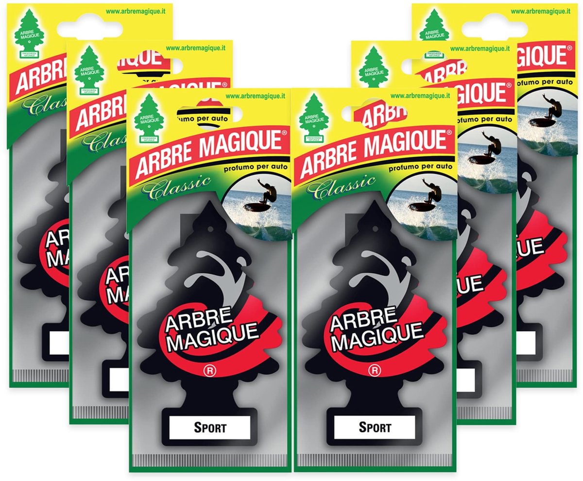 Solidchoice - Luchtverfrisser voor Auto met Sportieve Geur, 6 Stuks