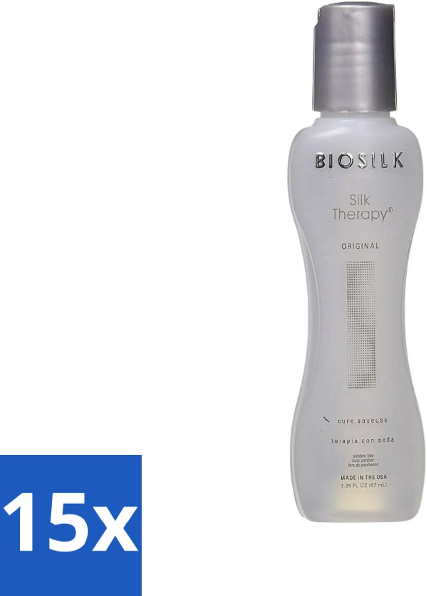 15 x Biosilk - Haarserum - Silk Therapy - Original - 67ml - Haarserum - Zijde - Haarbescherming - Haarherstel - Natuurlijke Zijde