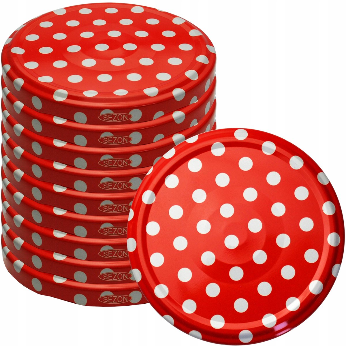 10x Schroefdeksels voor Potten 82mm 6-lip Twist-Off