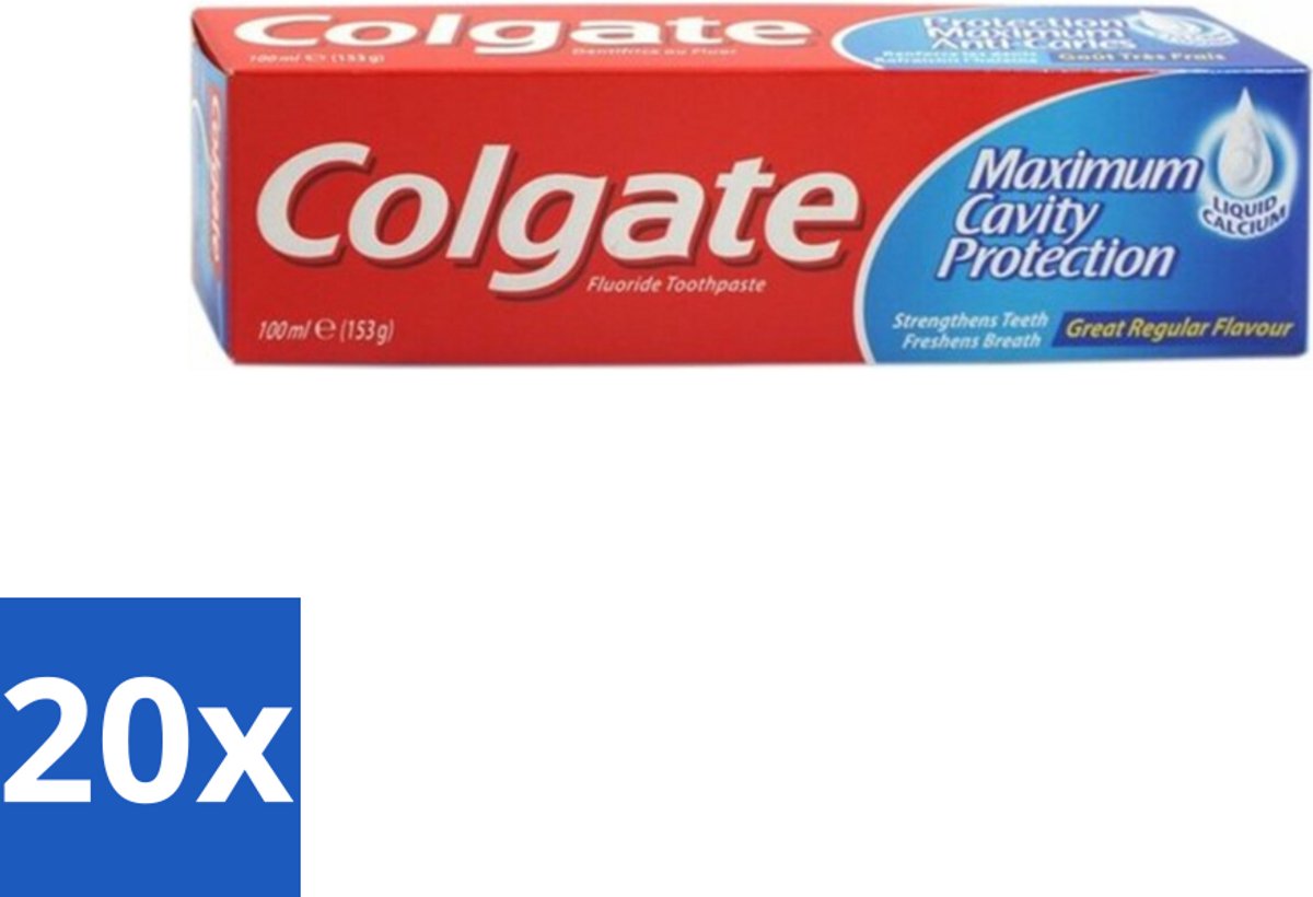 Colgate Tandpasta Maximum Cavity Protection 100 ml - Bulkverpakking - 20 stuks