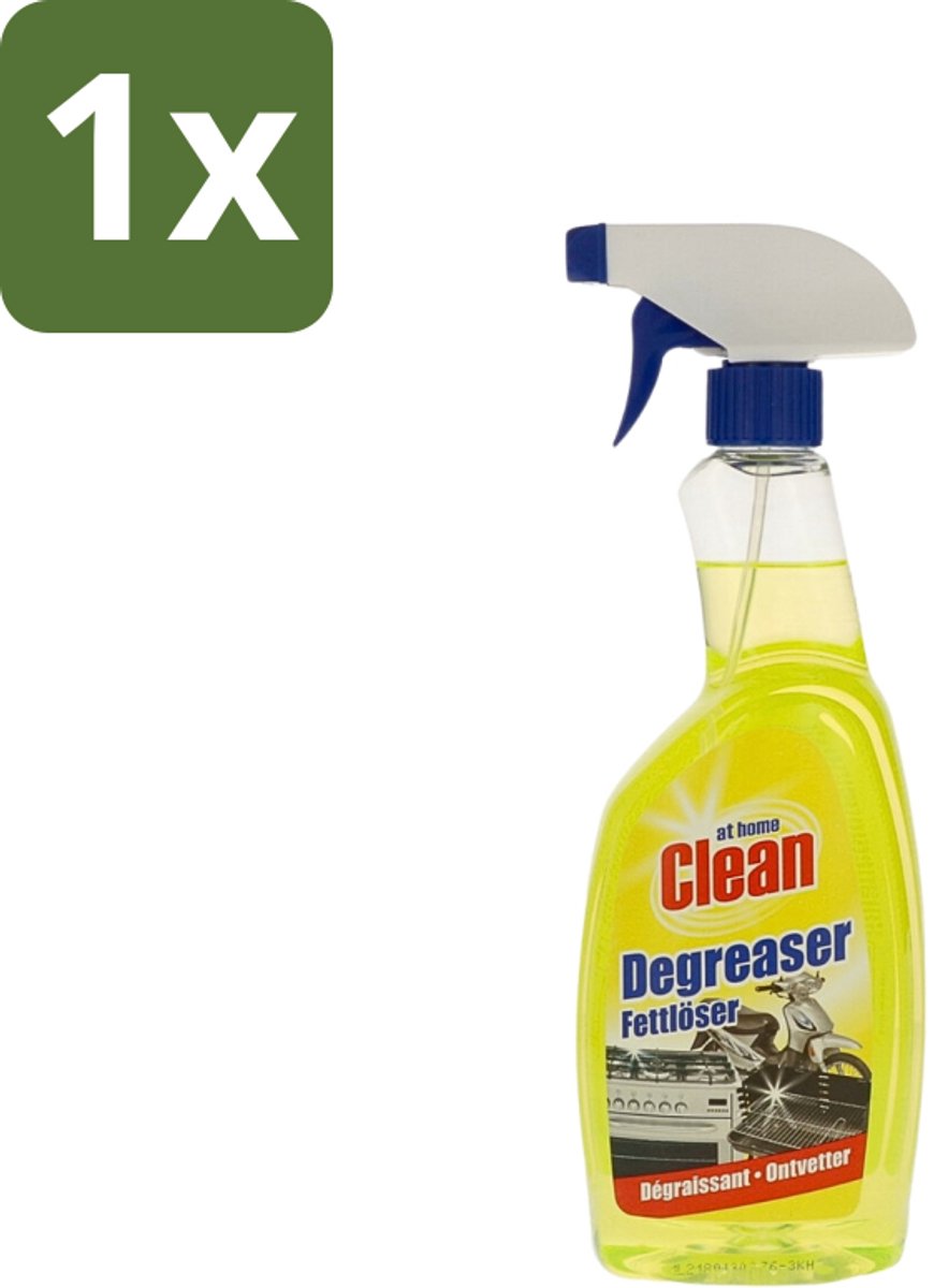 1 x At Home - Clean - Ontvetter - Snel Resultaat - 750 ml - Ontvetter - Keuken Reiniger - Vetverwijdering - Snel Resultaat - Keukenvet