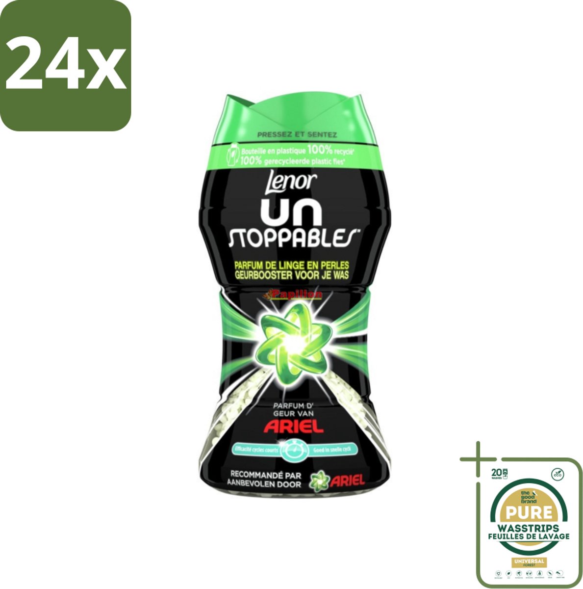 Lenor Unstoppables - Geurbooster - Parfum van Ariel - 11 Wasbeurten - Voordeelverpakking - 24 stuks - Geurboost - Langdurige geur