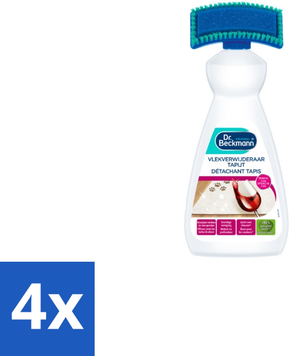 Dr. Beckmann – Vlekkenverwijderaar – Tapijt - 650 ml - Voordeelverpakking - 4 stuks