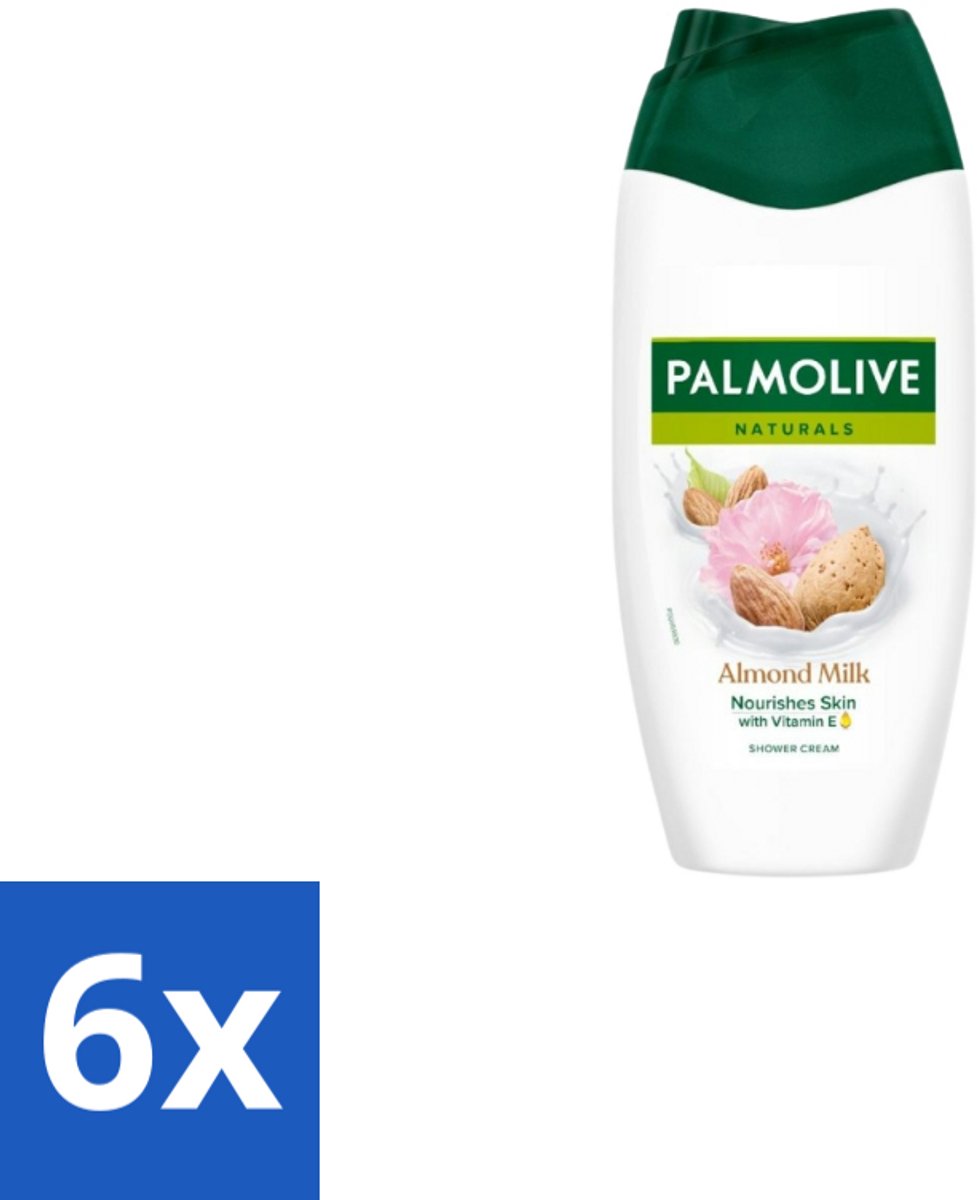 Palmolive Douchecrème Naturals Amandelmelk 250 ml - Voordeelverpakking - 6 stuks