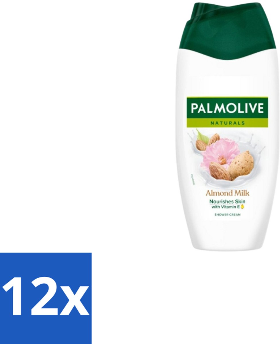 Palmolive Douchecrème Naturals Amandelmelk 250 ml - Voordeelverpakking - 12 stuks