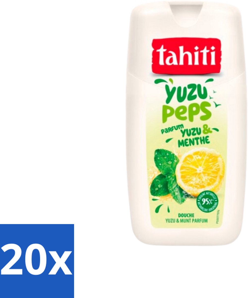 Tahiti – Douchegel – Yuzu Peps Yuzu & Munt - 250 ml - Bulkverpakking - 20 stuks