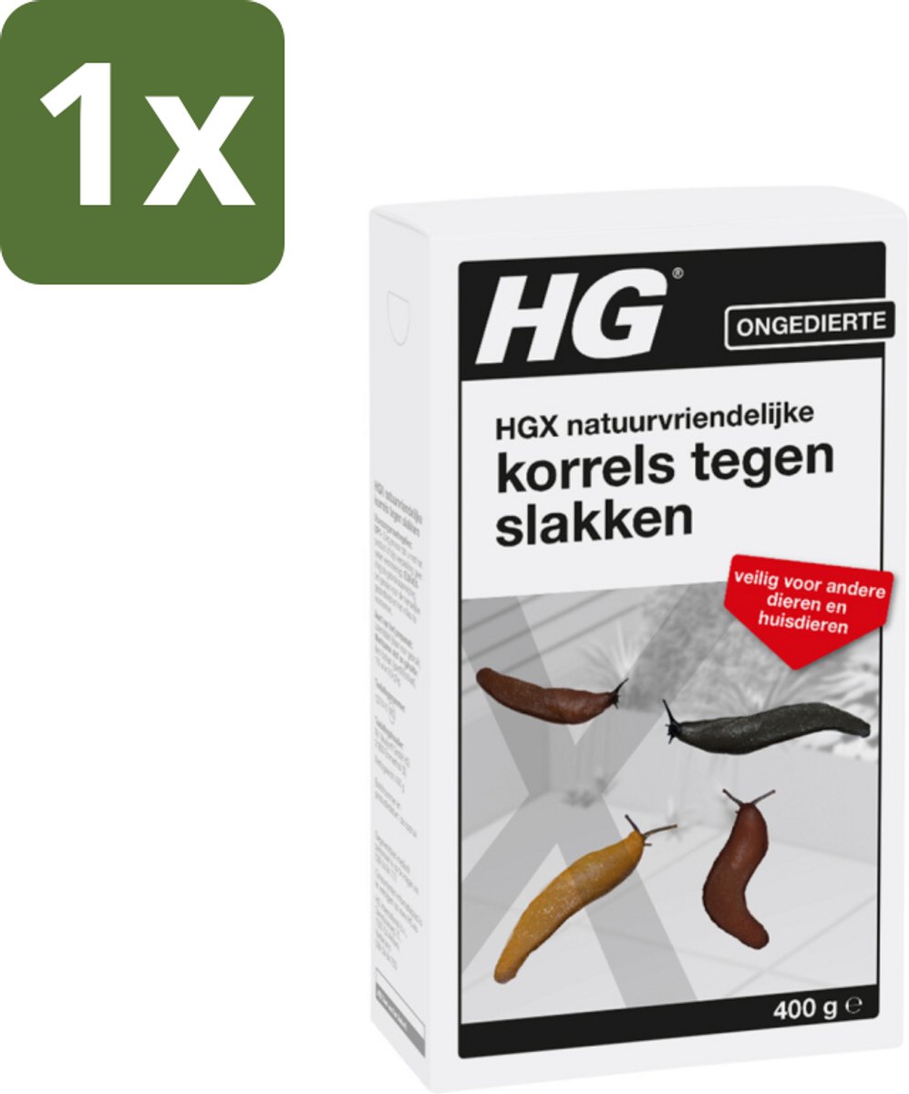 1 x HG X Natuurvriendelijke Korrels Tegen Slakken 400 gr - Slakkenbestrijding - Natuurlijke Korrels - Slakkenbestrijding Tuin - Diervriendelijke Bestrijding - Slakkenbestrijding Zonder Chemicaliën
