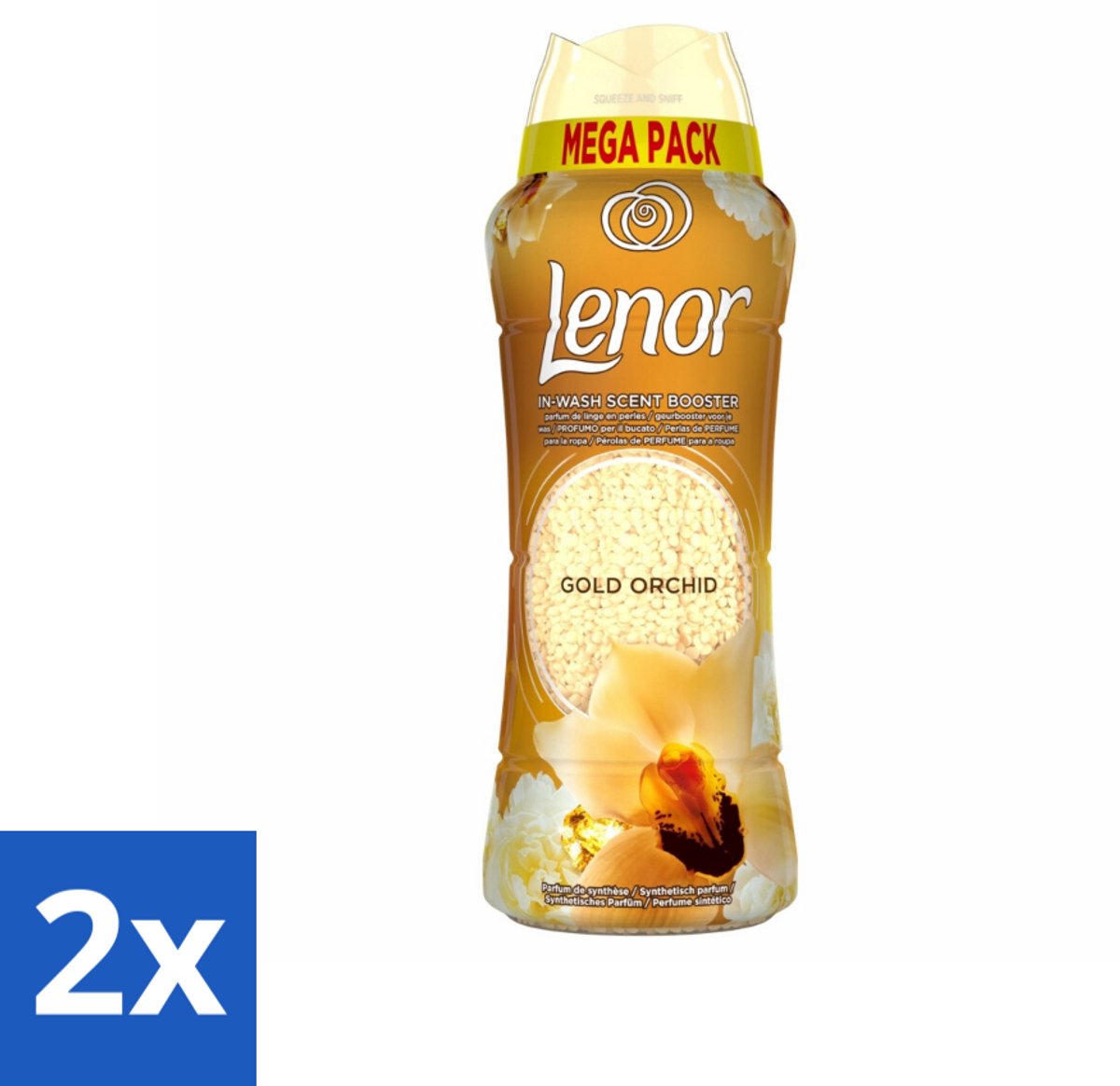Lenor – Geurparels – Gouden Orchidee – 570 g - Voordeelverpakking - 2 stuks