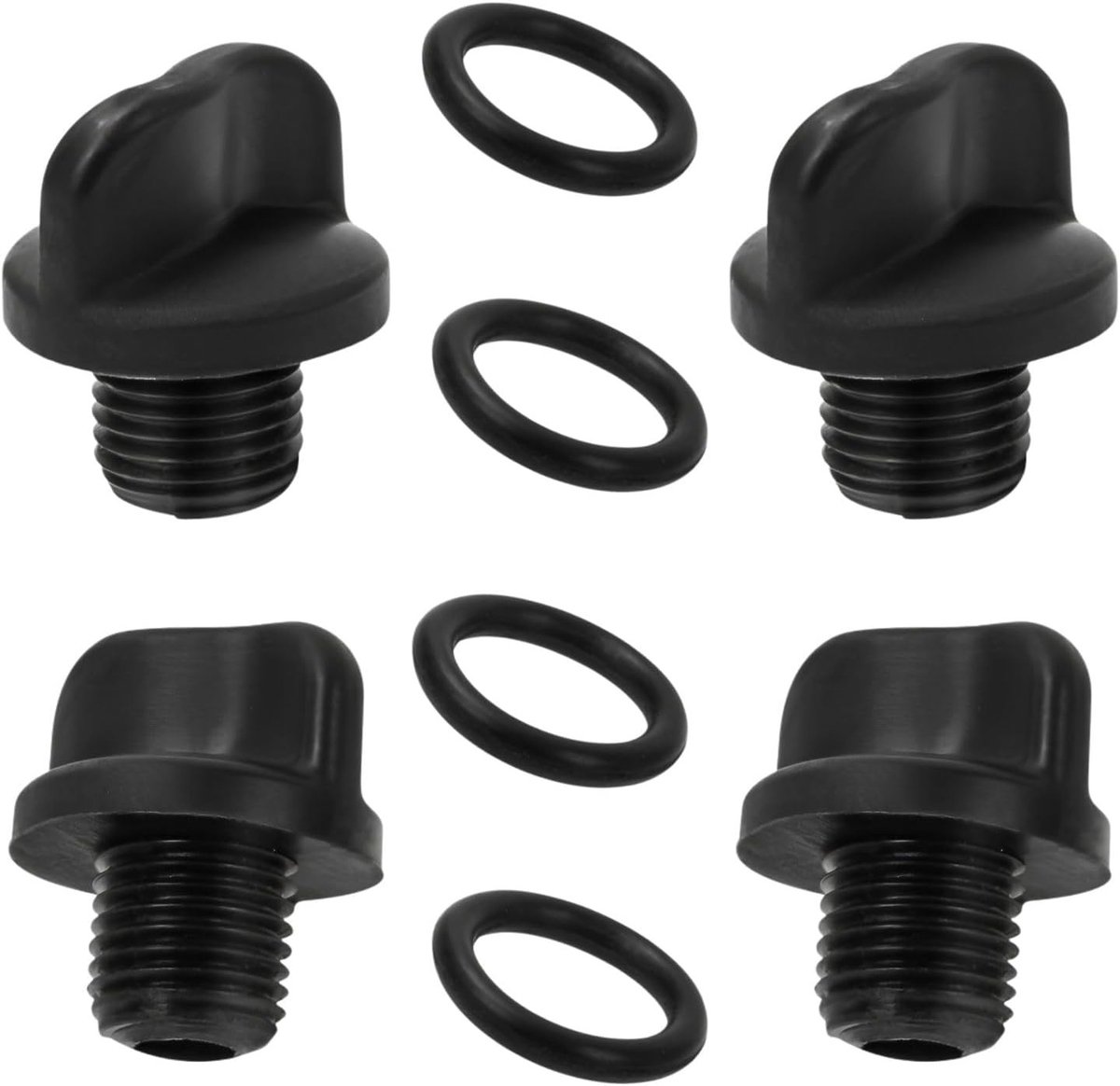 4 Stuks Afvoerschroef voor Zwembadpomp met O-Ring, Vervangingsonderdeel voor Zwembadfilters en Waterzuiveringssystemen, Accessoires voor Onderhoud en Reparatie