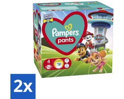 2 x Pampers – Luierbroekjes – Pants Paw Patrol Maat 4 – 72 Luiers - Baby Luier - Luierbroek - Droge Luier - Luier Voor Baby - Luier Met Print
