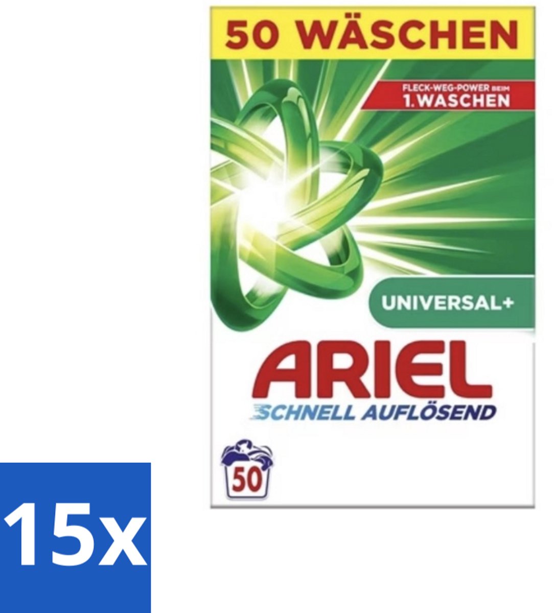 Ariel – Waspoeder – Original – 3 kg – 50 wasbeurten - Bulkverpakking - 15 stuks