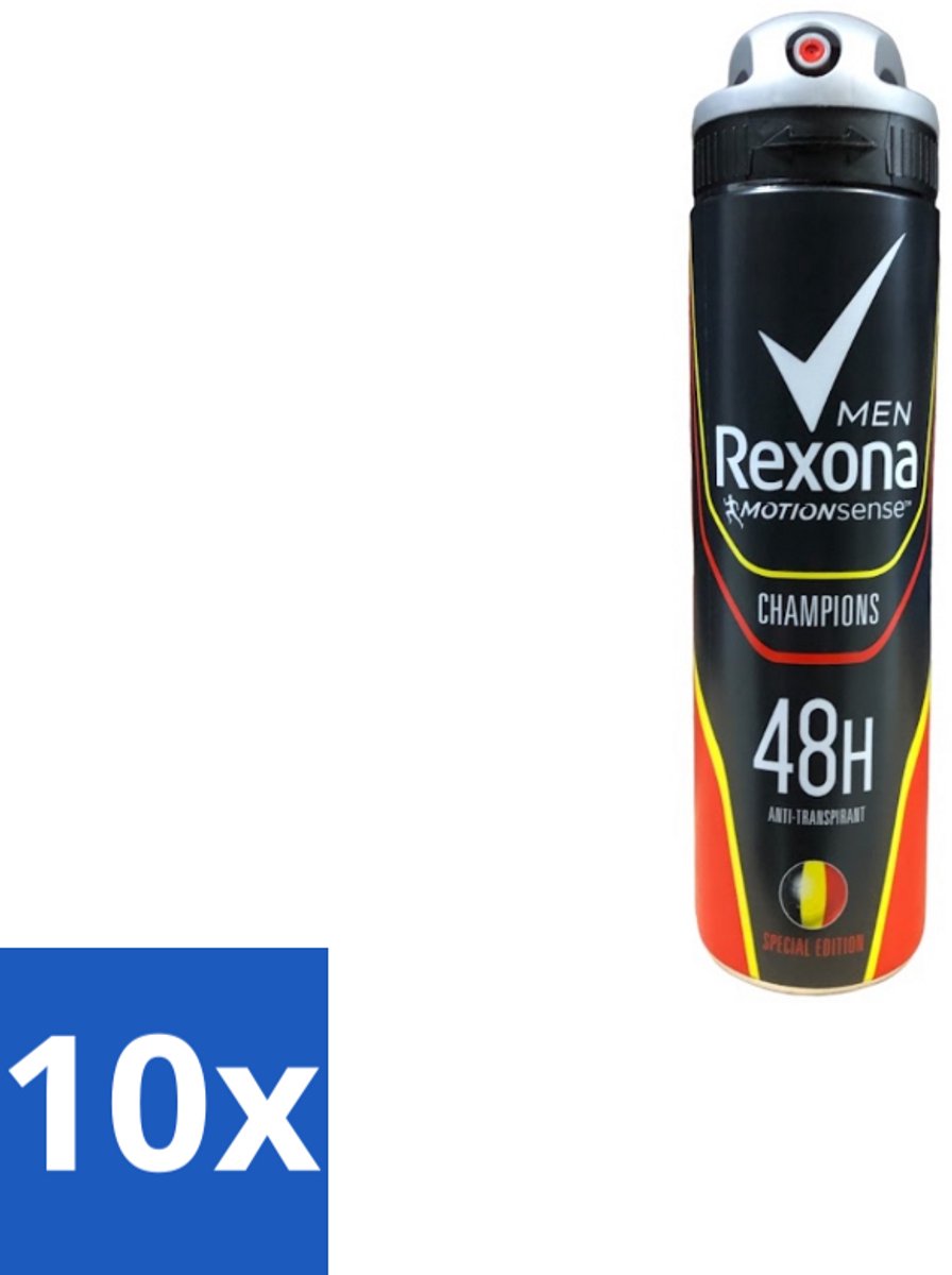 Rexona – Deodorant Spray – Champions – 150 ml - Bulkverpakking - 10 stuks