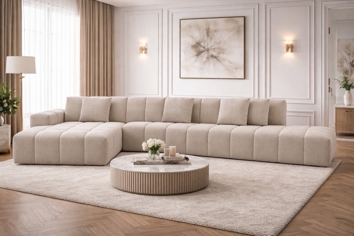 Lazaro Loft – Koningstijl – Luxe Design Bank – Moderne Loft Bank – Comfortabele Bank voor Woonkamer
