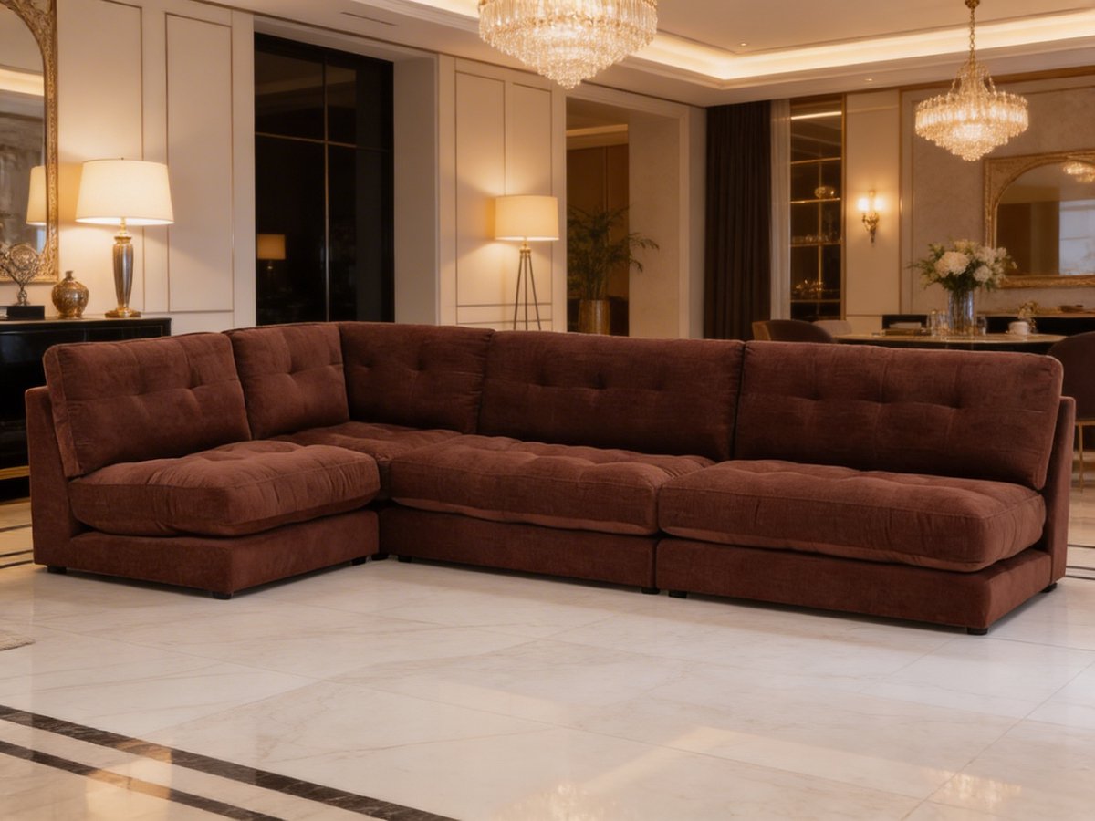 Rovano Lounge – Koningstijl – Luxe Loungebank – Moderne Design Bank – Comfortabele Bank voor Woonkamer