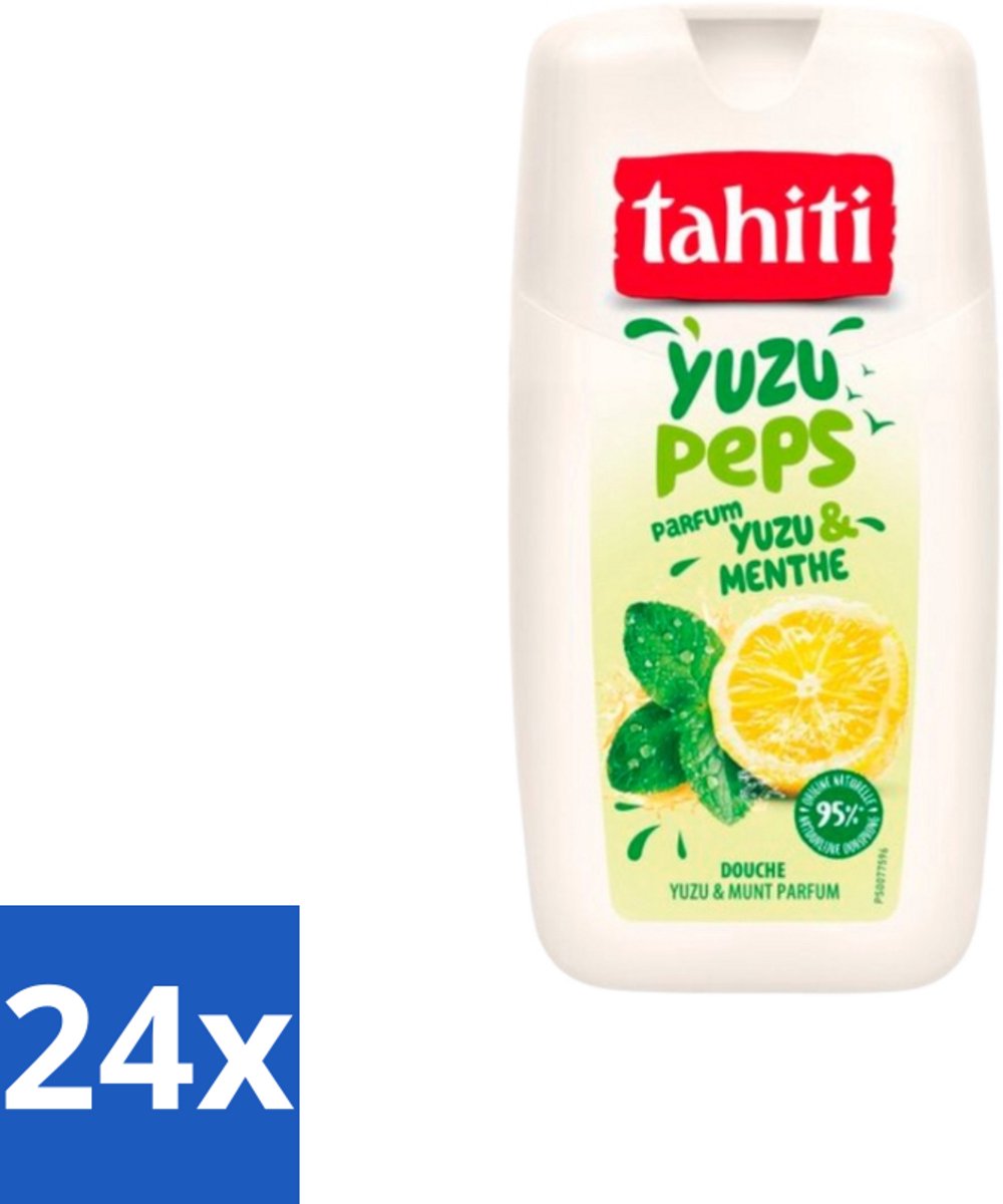 Tahiti – Douchegel – Yuzu Peps Yuzu & Munt - 250 ml - Voordeelverpakking - 24 stuks