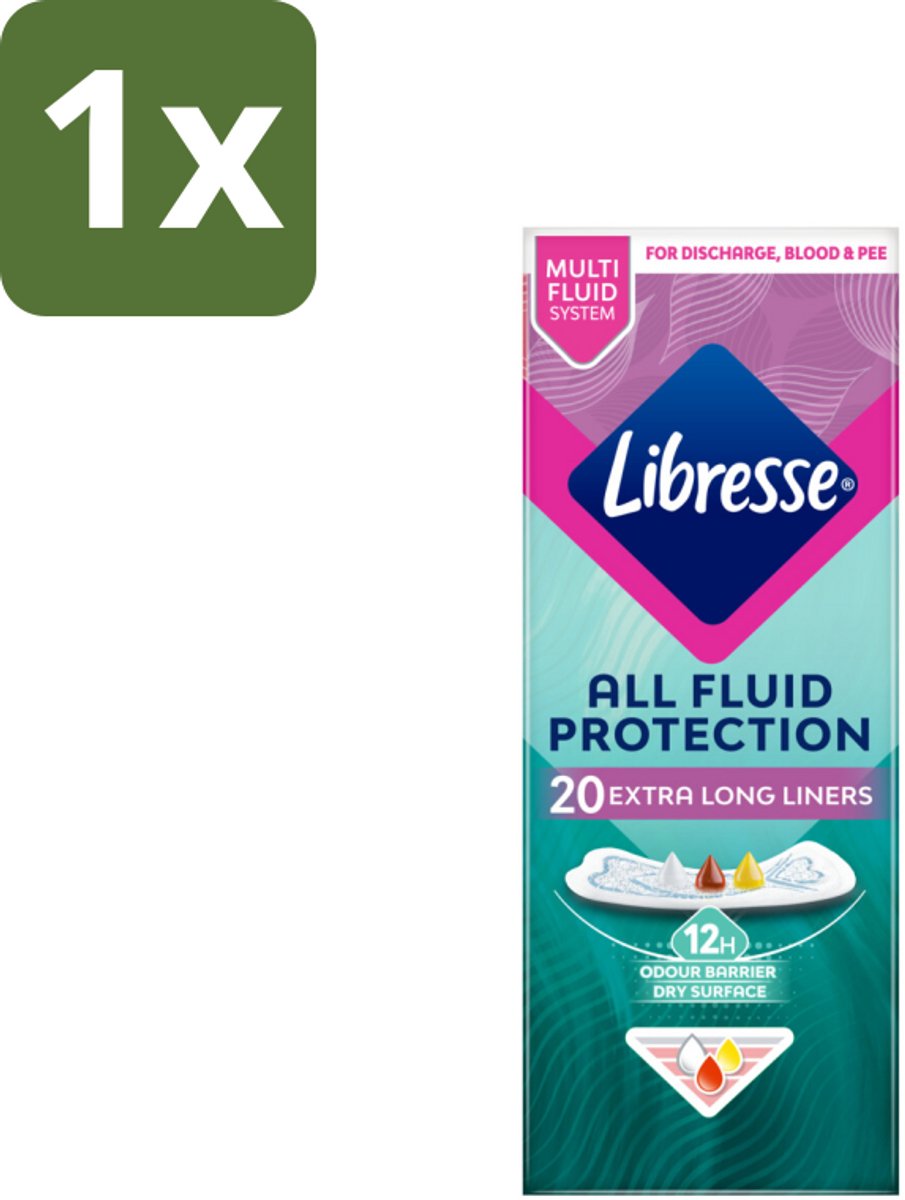 1 x Libresse – Inlegkruisjes – Extra Protect XL – Maximale dekking – 20 Inlegkruisjes - Kabel - Kabels - Kabelsysteem - Kabelsysteem
