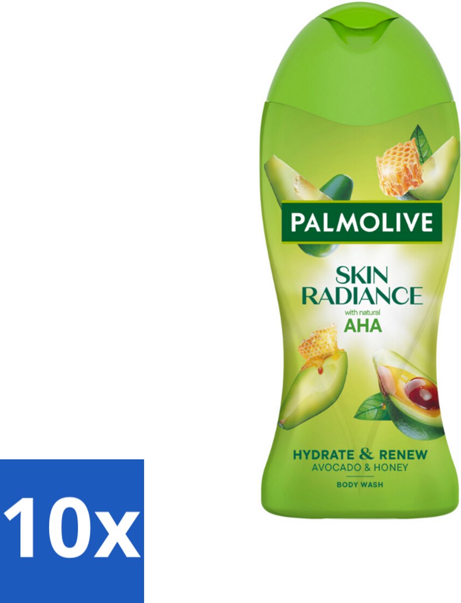10 x Palmolive – Douchegel – Skin Radiance Avocado Honey – 250 ml - Koffie - Koffiezetapparaat - Koffiezetapparaat Met Automatische Functie
